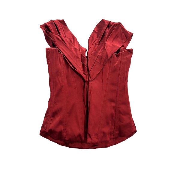 LPA Ilaria Corset Top in Red - Picture 6 of 7